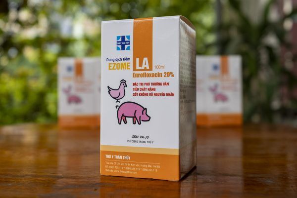 Dung dịch tiêm EZOME-LA Enrofloxacin 20%
